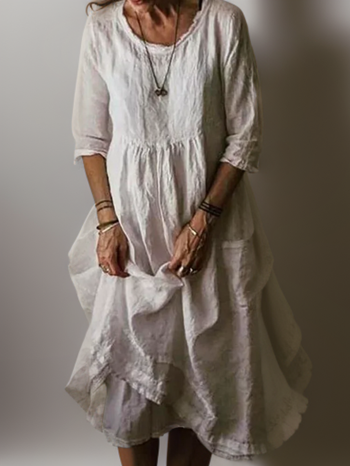 W&W Mode | Damen Leinen Kleid