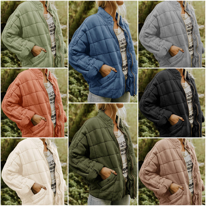 Damen-Steppjacke mit tailliertem Schnitt und praktischen Taschen