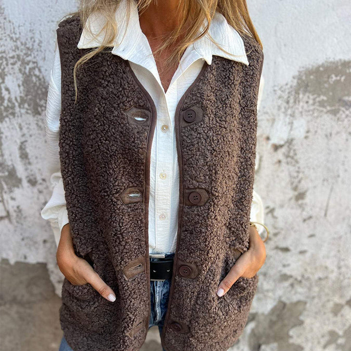 W&W Mode | Damen Herbst Button Down Weste