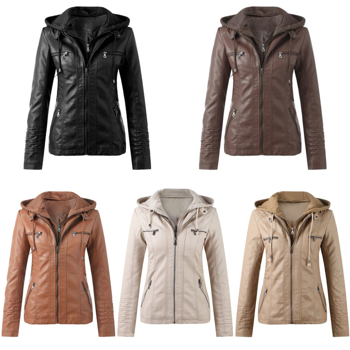 W&W Mode | Designer-Lederjacke Mit Kapuze