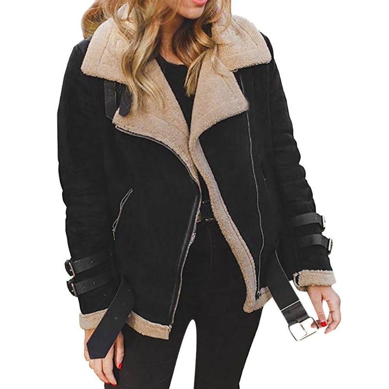 W&W Mode | Oversize Lammfelljacke