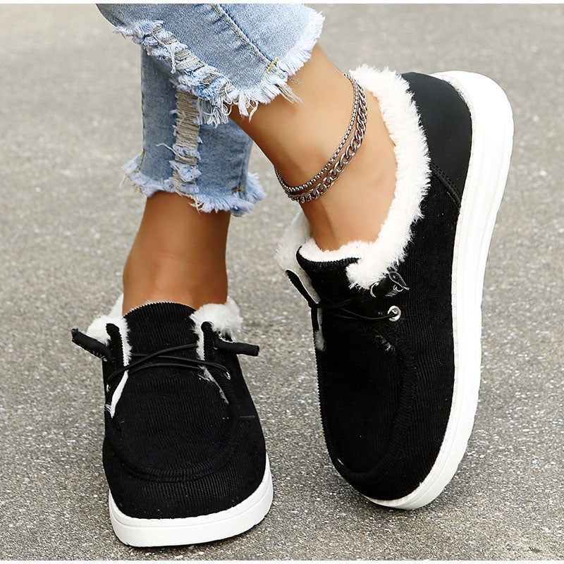 W&W Mode - Elegante Winter-Sneakers mit Fellfutter