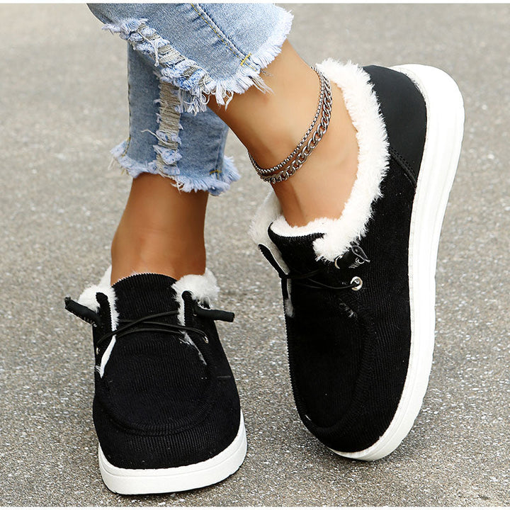 W&W Mode - Elegante Winter-Sneakers mit Fellfutter