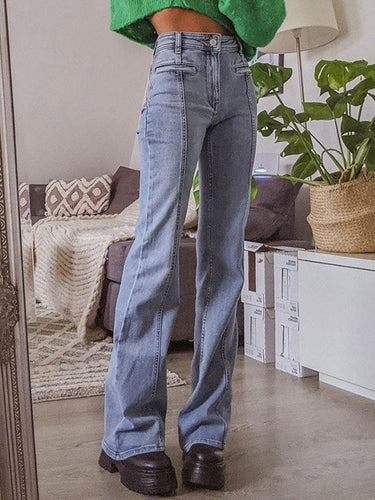 Damen Jeans mit Sternenapplikationen und Slim-Fit-Schnitt