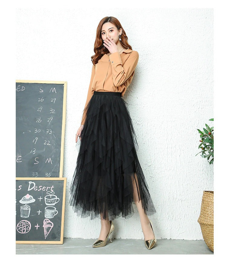 W&W Mode Hohe Taille Plissee-Rock