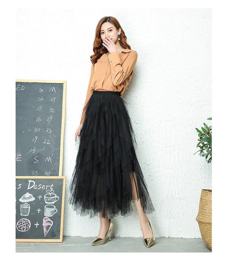 W&W Mode Hohe Taille Plissee-Rock