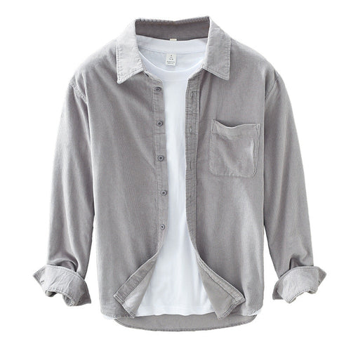 W&W Mode | Retro Herren Cordhemd Elegant, Vielseitig & Bequem