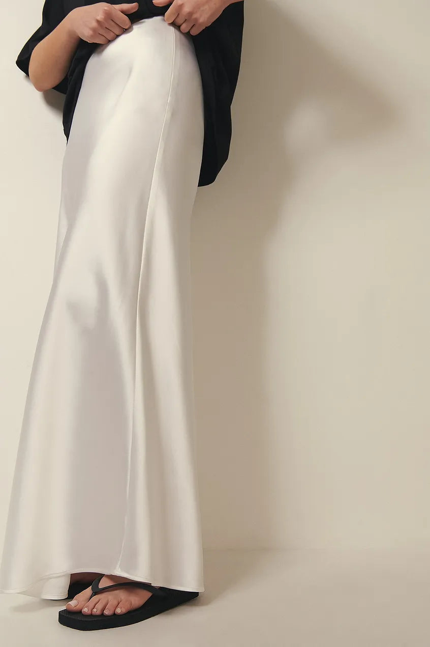 W&W Mode | Satinrock Mit Hoher Taille Anna