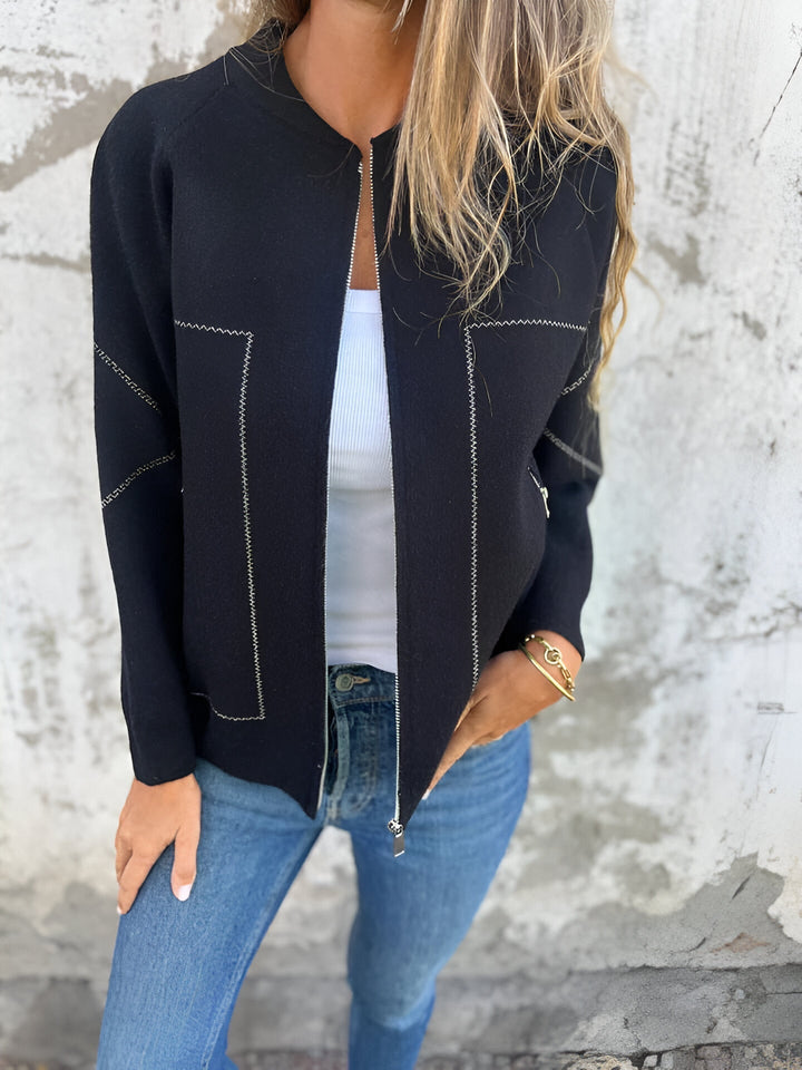W&W Mode | Damen Zip Jacke Mit Taschen