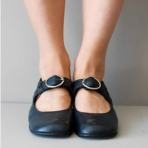 W&W Mode | Niedriger Absatz Riemchen Schuhe