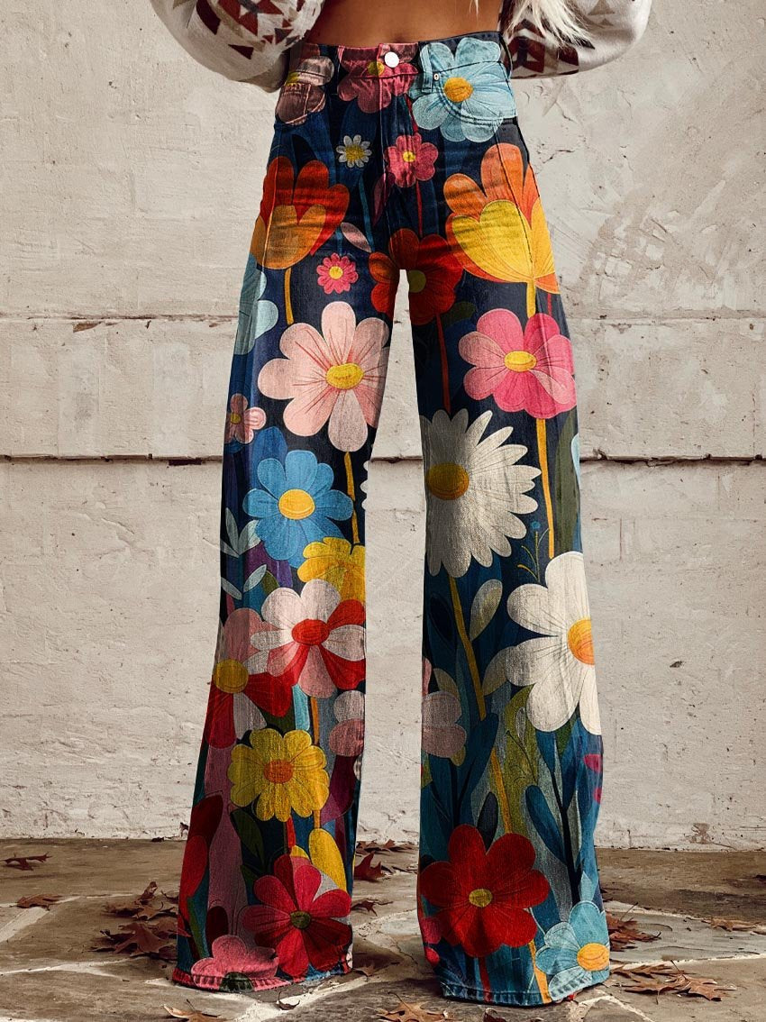 W&W Mode | Weite Blumenhose