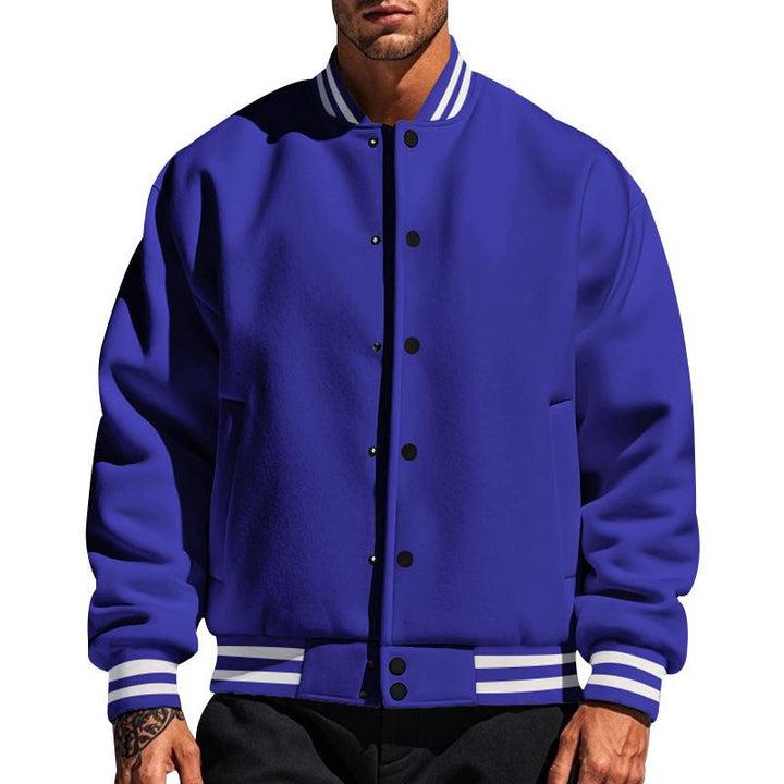 W&W Mode | Lässige Baseballjacke Mit Stehkragen Für Männer