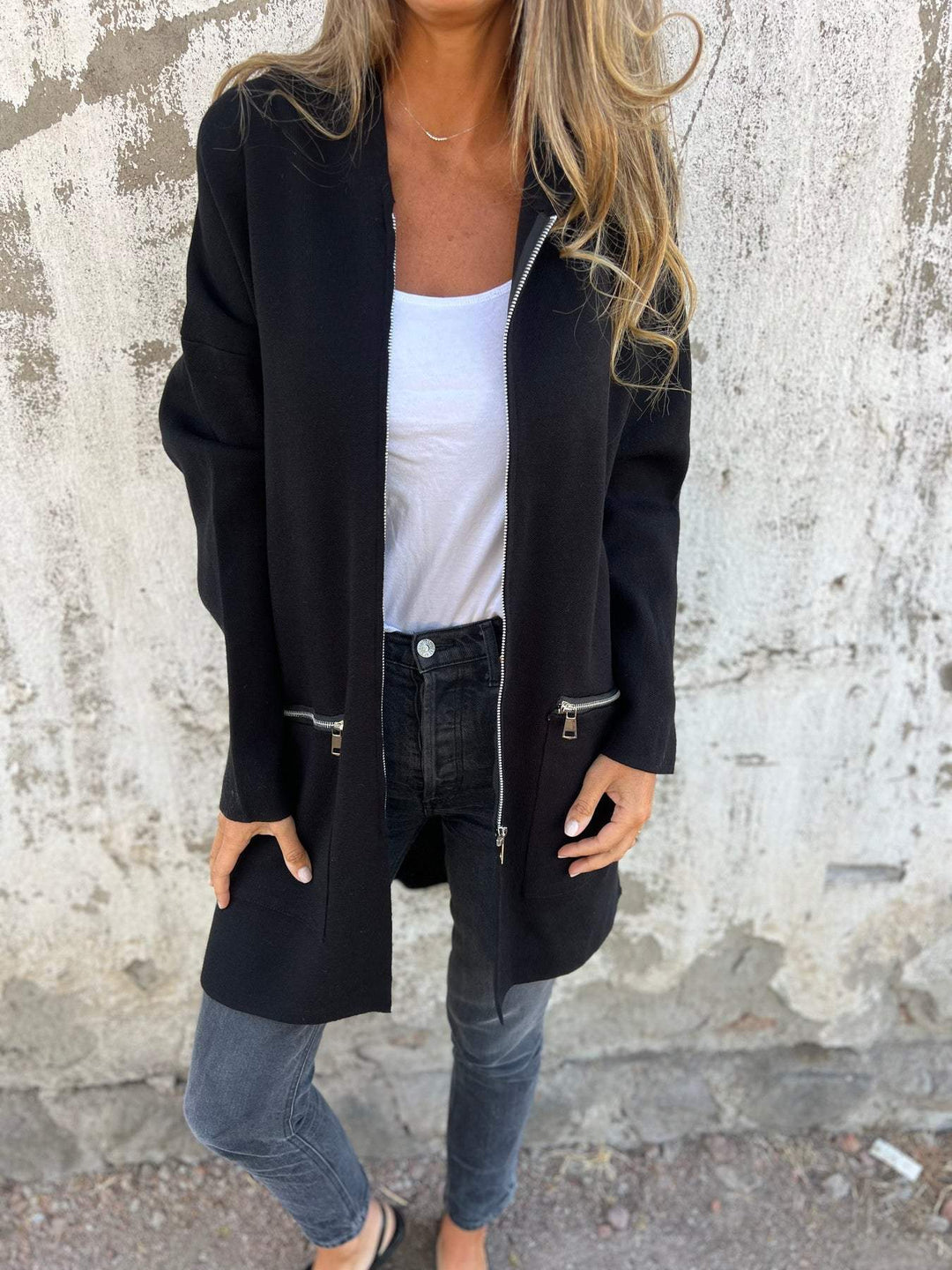 W&W Mode | Stilvolle Langarm-Strickjacke