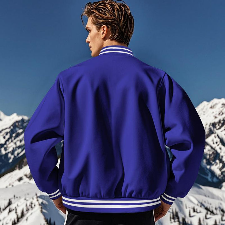 W&W Mode | Lässige Baseballjacke Mit Stehkragen Für Männer