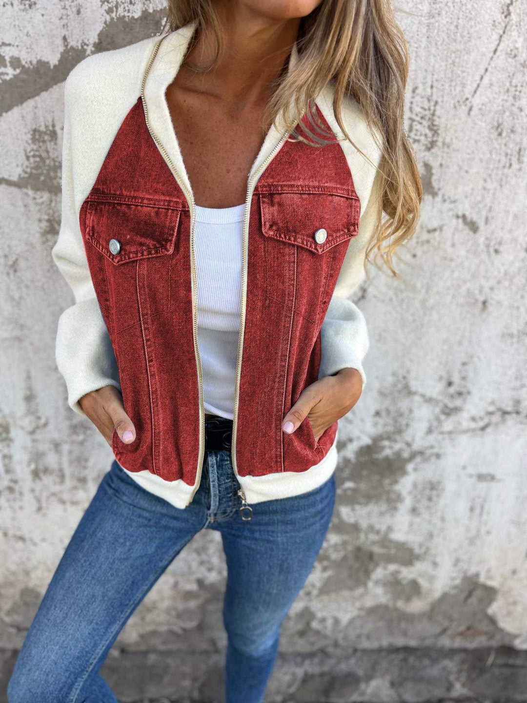 W&W Mode | Moderne Jacke mit Denim