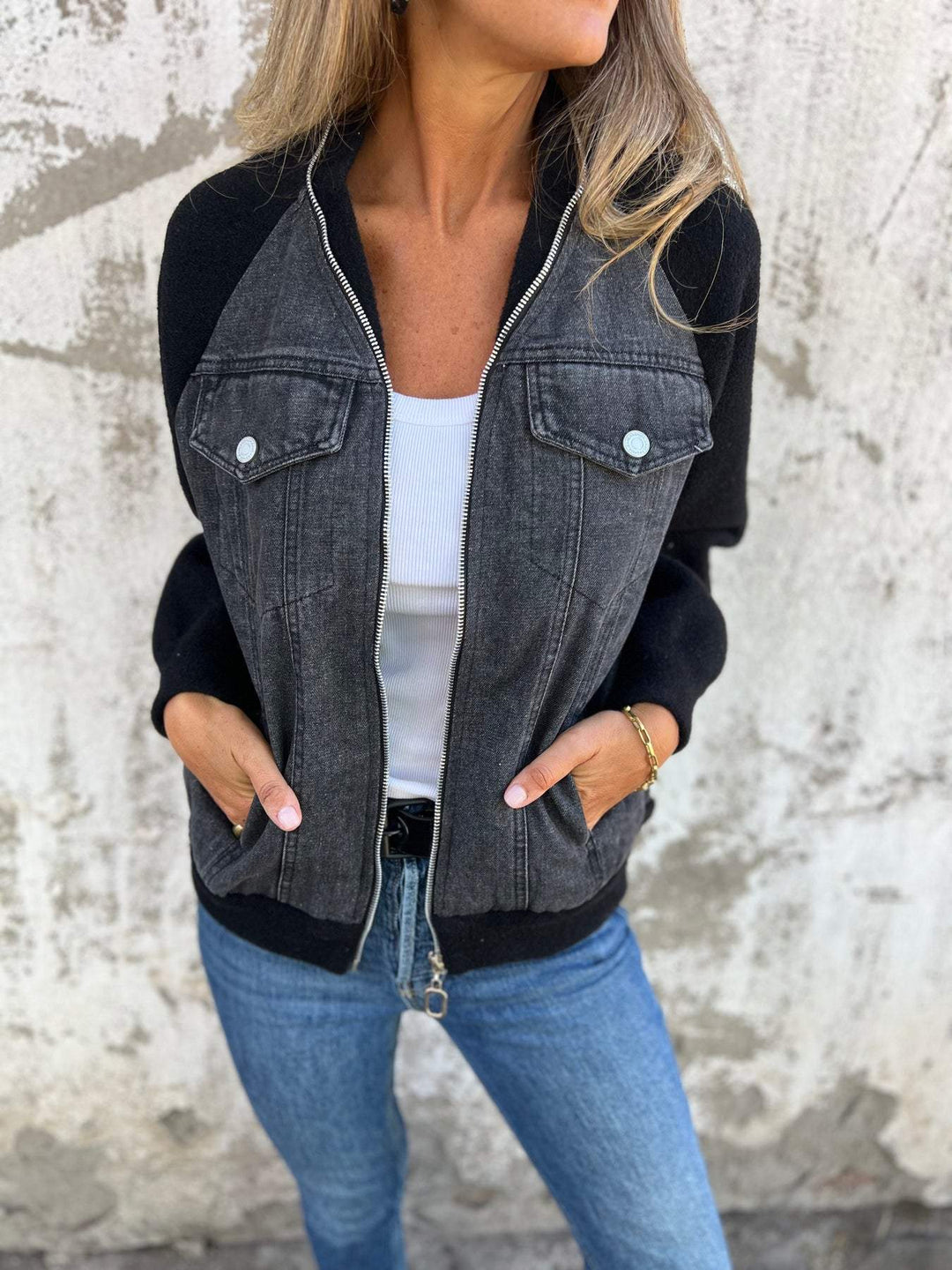W&W Mode | Moderne Jacke mit Denim