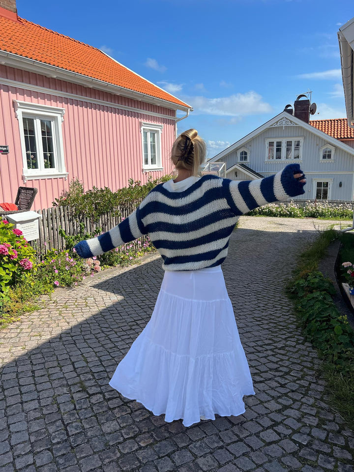 W&W Mode | Geflochtene und gestreifte oversized Damenpullover