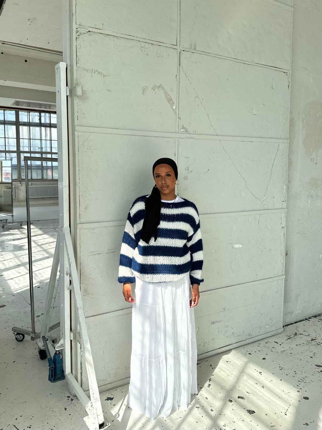 W&W Mode | Geflochtene und gestreifte oversized Damenpullover