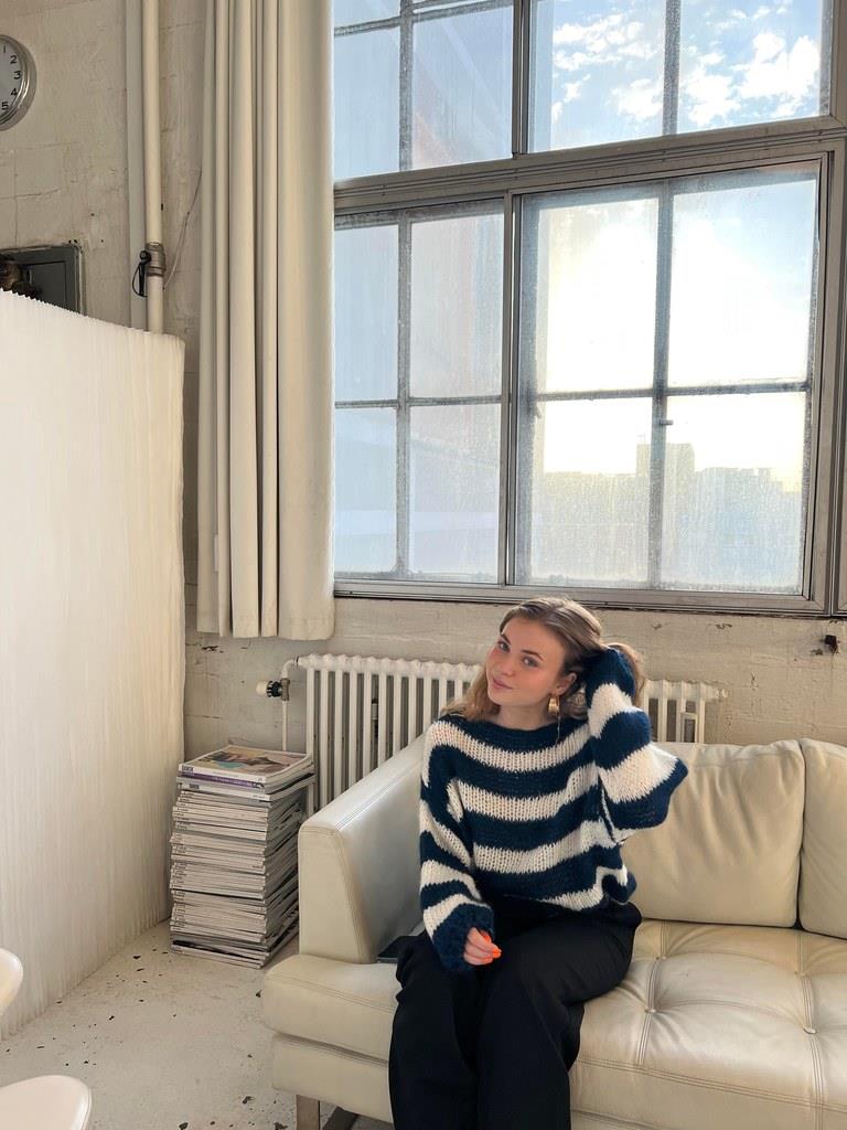 W&W Mode | Geflochtene und gestreifte oversized Damenpullover