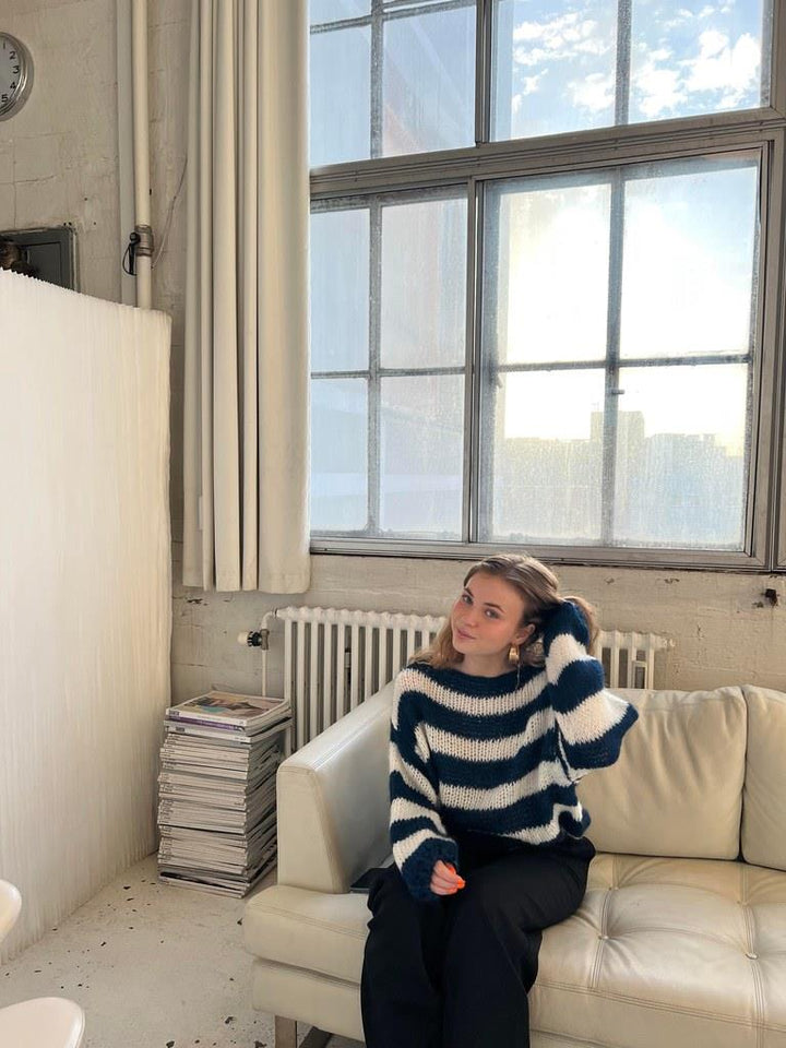 W&W Mode | Geflochtene und gestreifte oversized Damenpullover