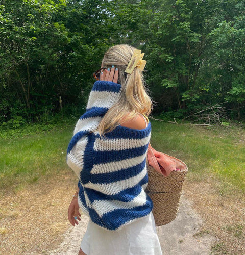 W&W Mode | Geflochtene und gestreifte oversized Damenpullover