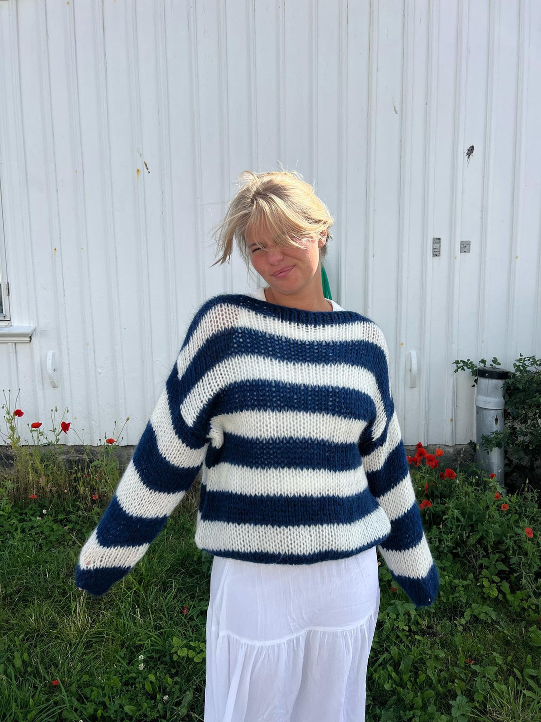 W&W Mode | Geflochtene und gestreifte oversized Damenpullover