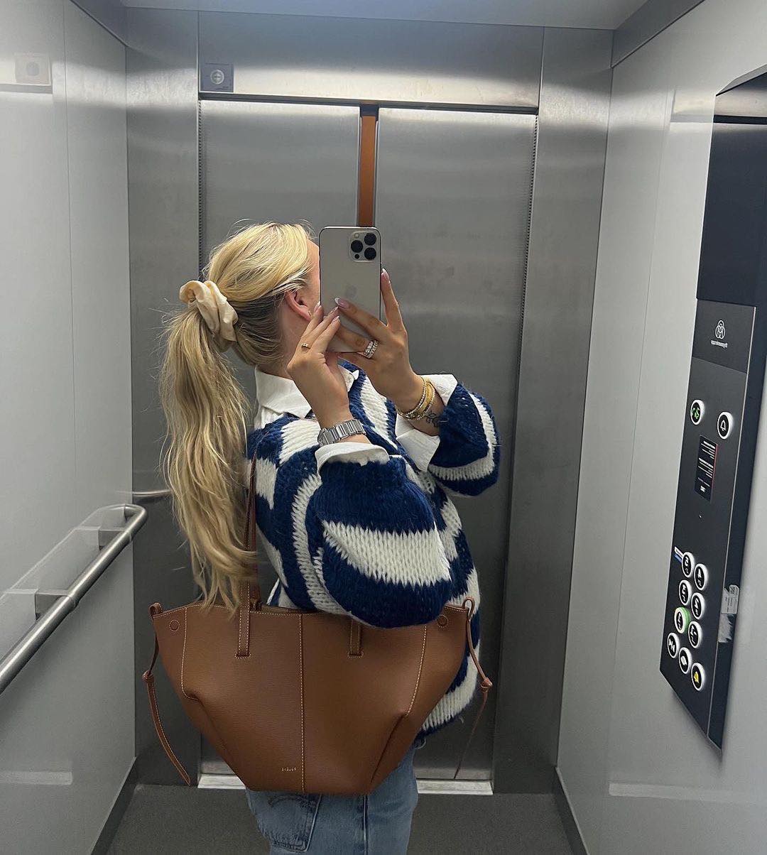 W&W Mode | Geflochtene und gestreifte oversized Damenpullover