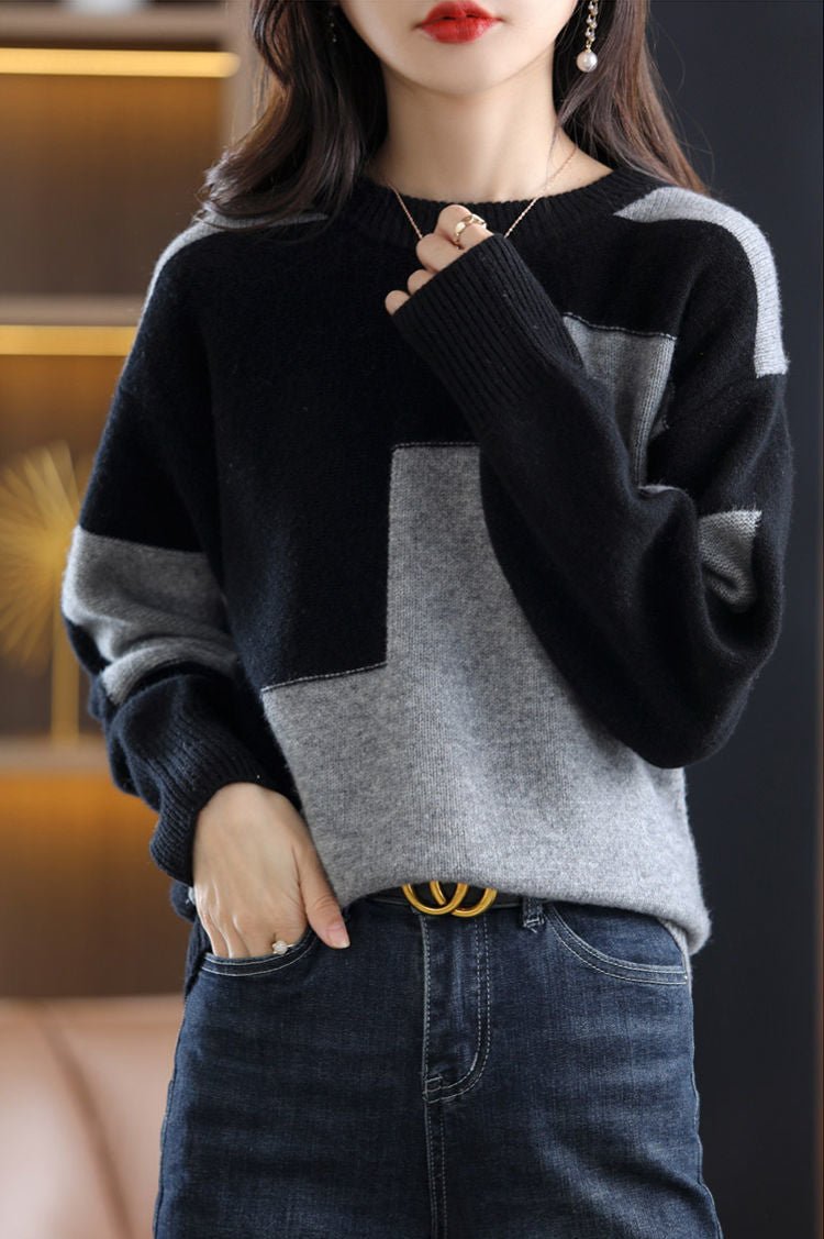 W&W Mode | Gestrickter Freizeitpullover