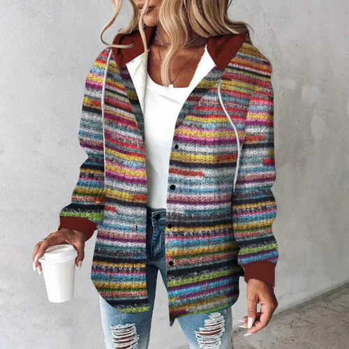 W&W Mode | Damen Kurz Strickjacke Mit Kapuze