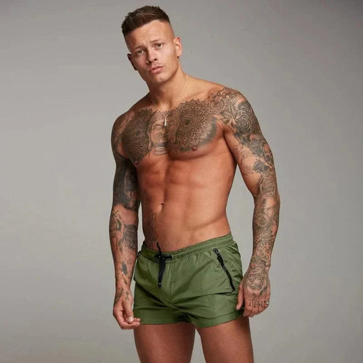 W&W Mode | Kurze Badeshorts für Männer mit Tasche