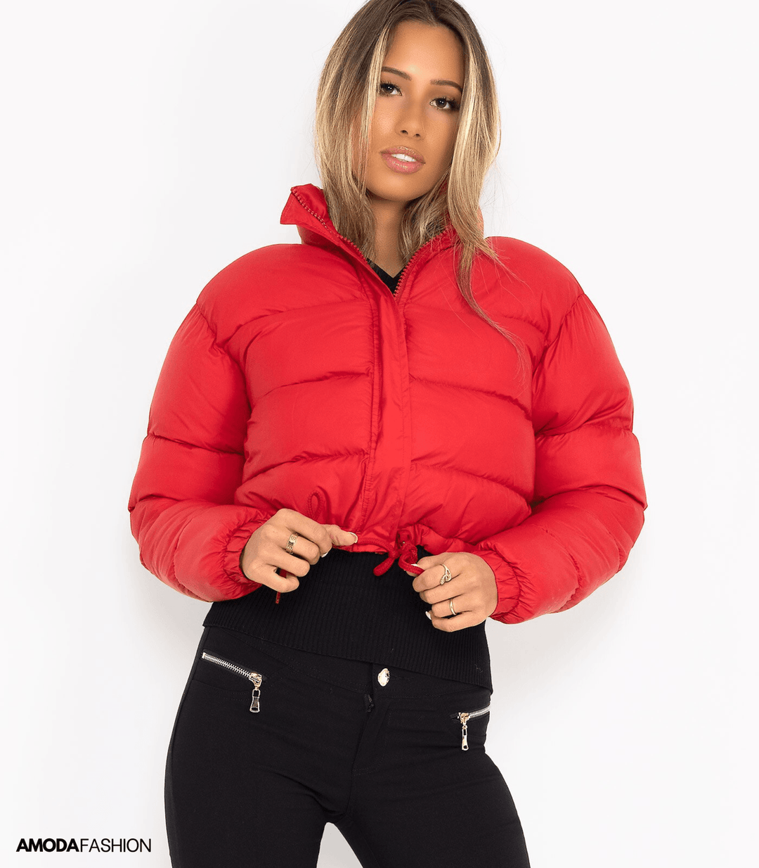 Pufferjacke mit Kordelzug