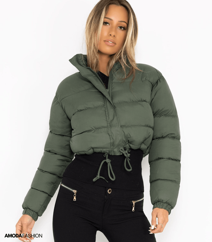 Pufferjacke mit Kordelzug
