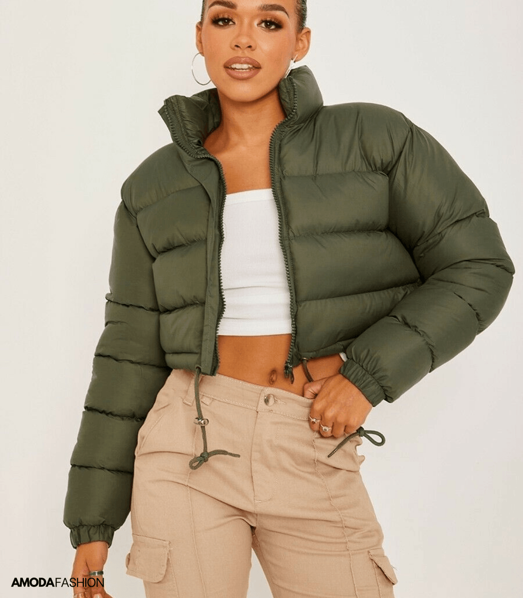 Pufferjacke mit Kordelzug