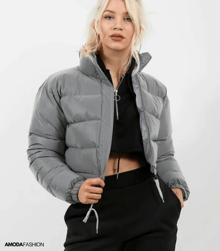 Pufferjacke mit Kordelzug