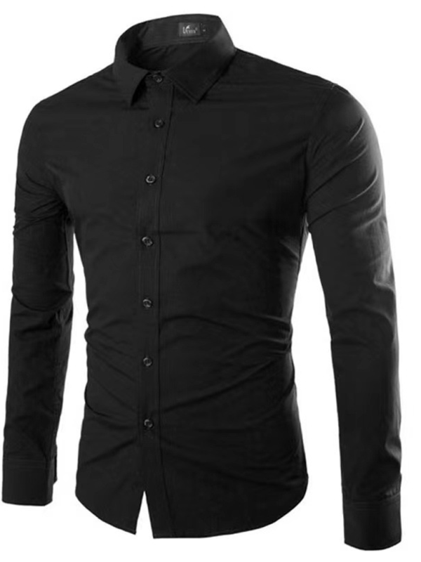 W&W Mode | Lässiges Bügelfreies Slim Fit Herrenhemd