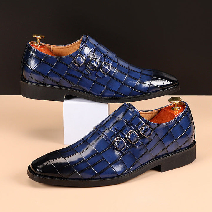 W&W Mode | Krokodilleder Elegante Schuhe Mit Dreifacher Schnalle