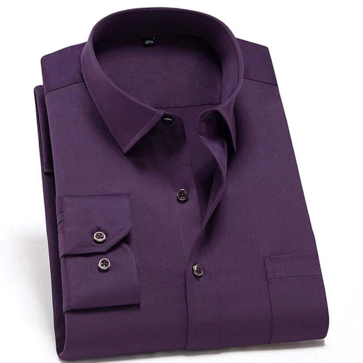 W&W Mode | Herren Langarm Hemd Stretch