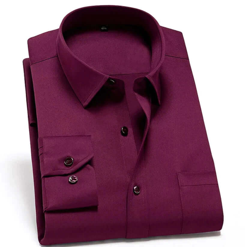 W&W Mode | Herren Langarm Hemd Stretch