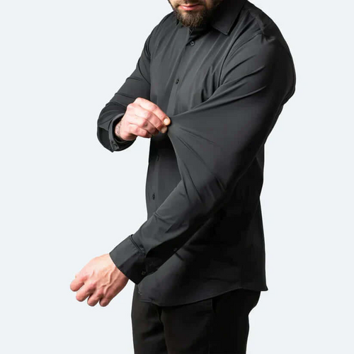 W&W Mode | Herren Langarm Hemd Stretch