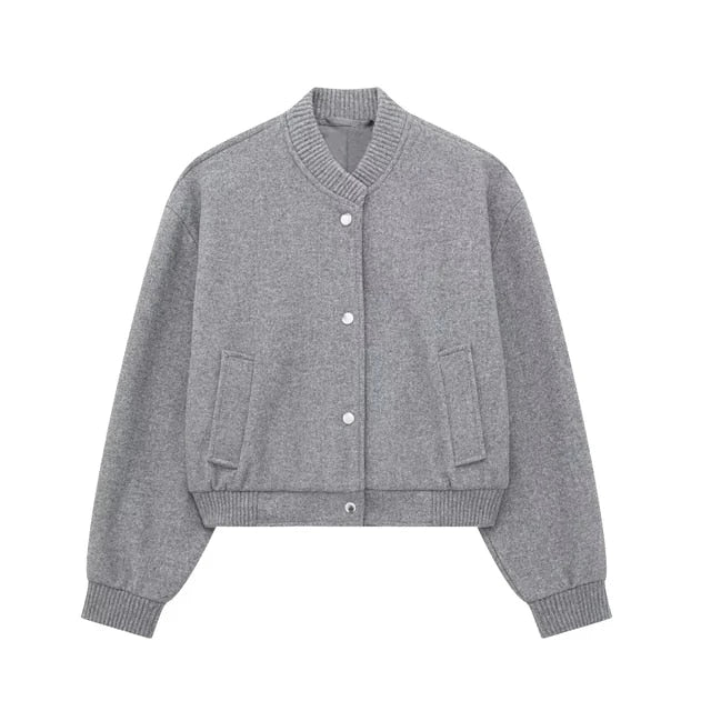 W&W Mode - Damen cropped Bomberjacke für lässigen Streetstyle