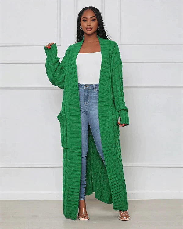 W&W Mode Cardigan | Stilvolle, trendige übergroße gestrickte Weste für Damen