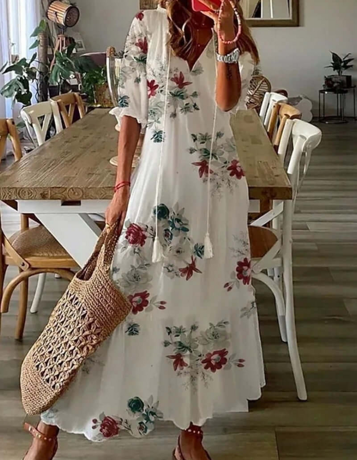 Damen-Sommerkleid in Maxilänge mit luftiger Silhouette