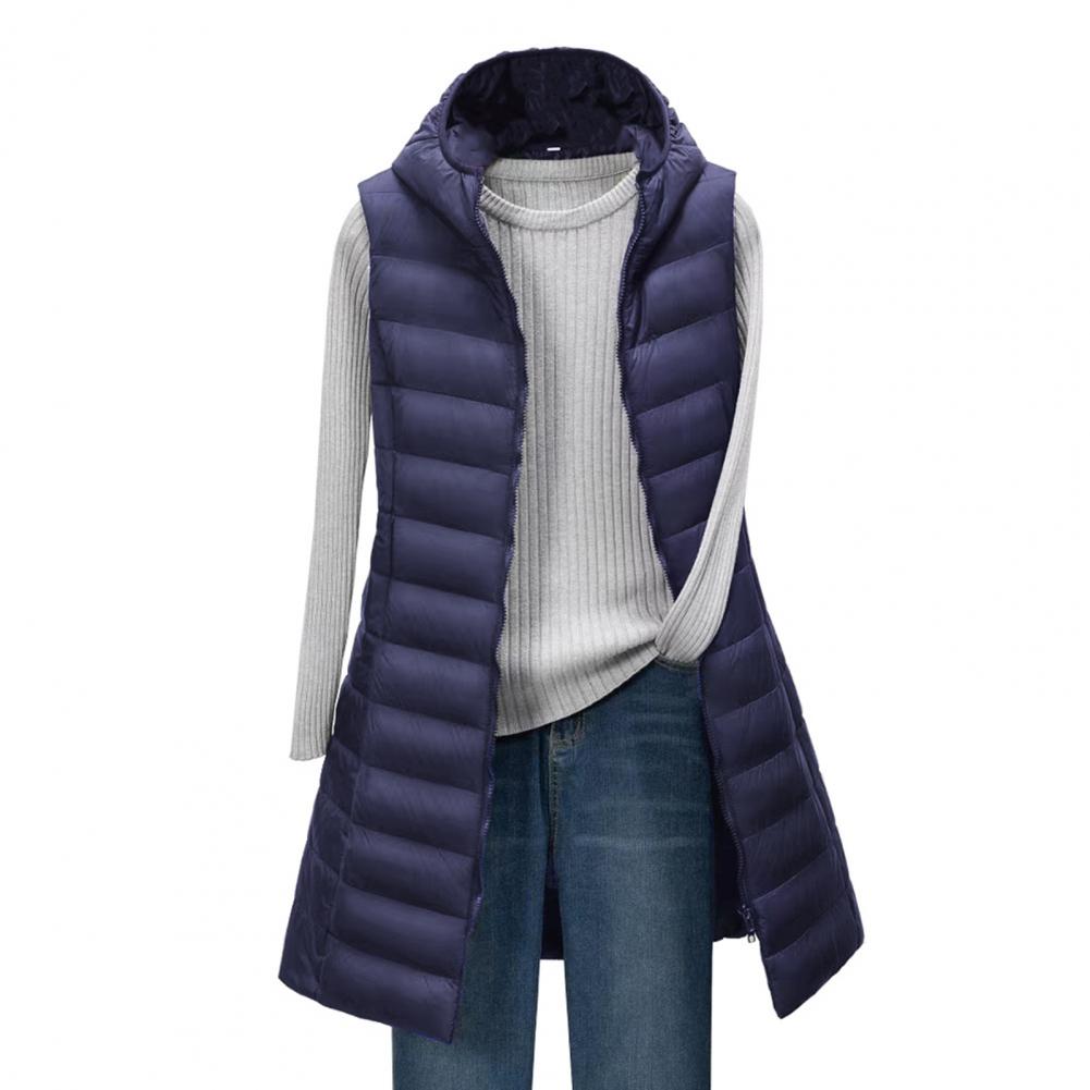W&W Mode Langer Bodywarmer | Bequeme, elegante, länger gefütterte Jacke
