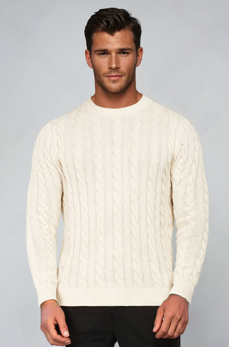 W&W Mode | Zopfstrickpullover mit traditionellem Muster