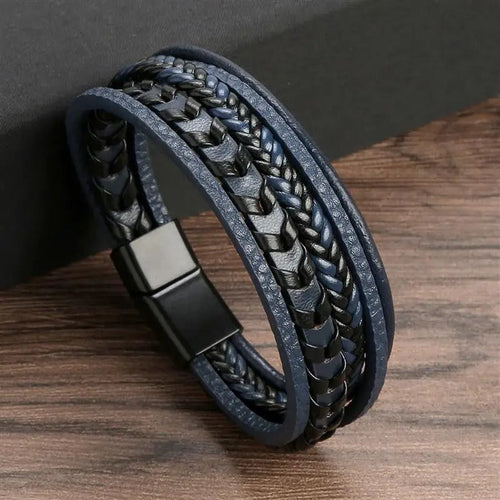 W&W Mode | Geflochtenes Lederarmband Mit Antikem Verschluss
