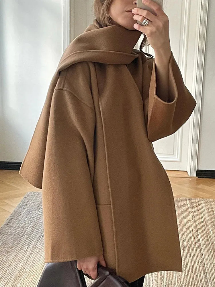 W&W Mode | Mantel mit Schal