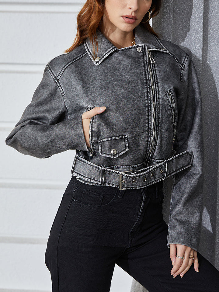 W&W Mode | Kurze, verblasste Jeansjacke | Alanaria