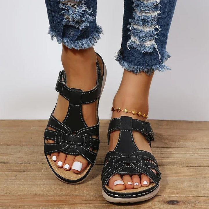 W&W Mode | Orthopädische Ledersandalen