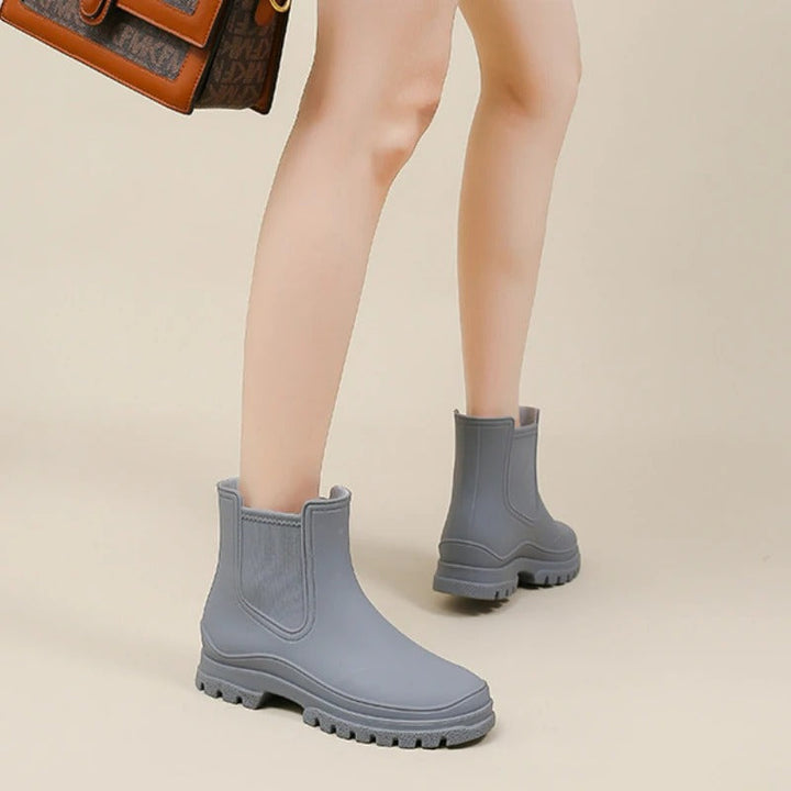 W&W Mode | Luxuriöse Halbhohe Wasserdichte Regenstiefel Für Frauen