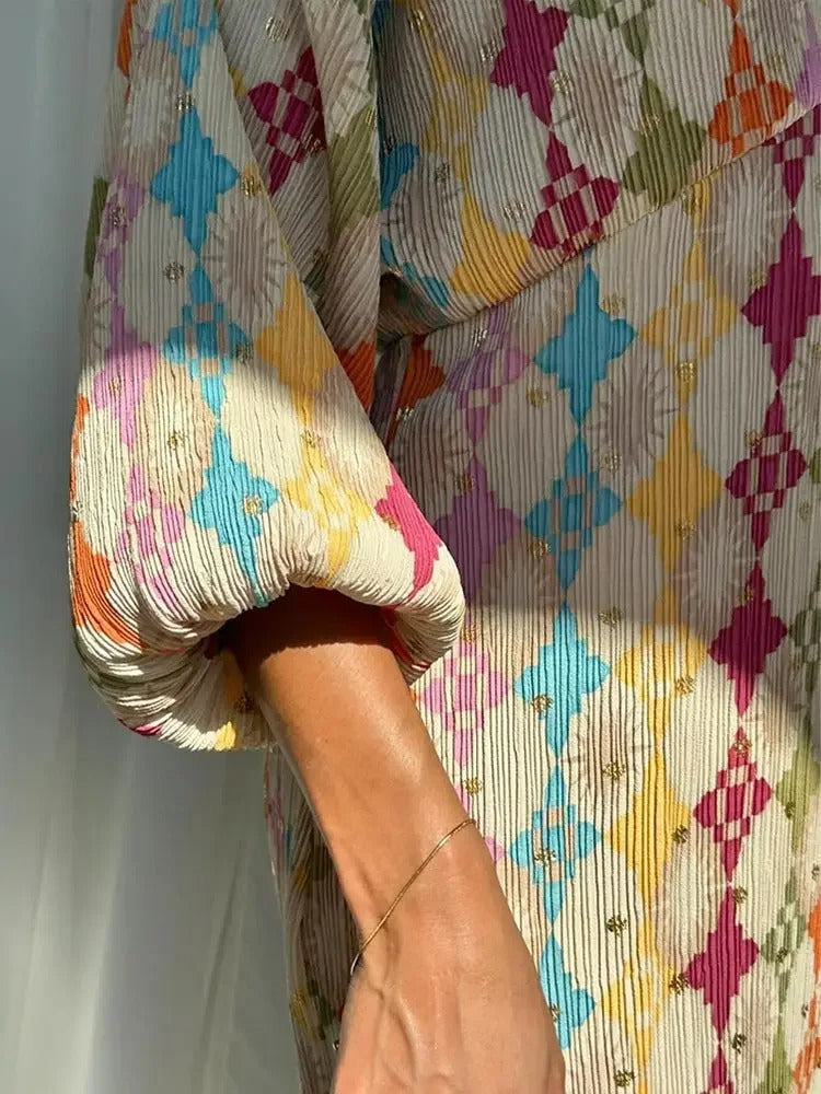 W&W Mode | Bunte Geometrische Set für Damen